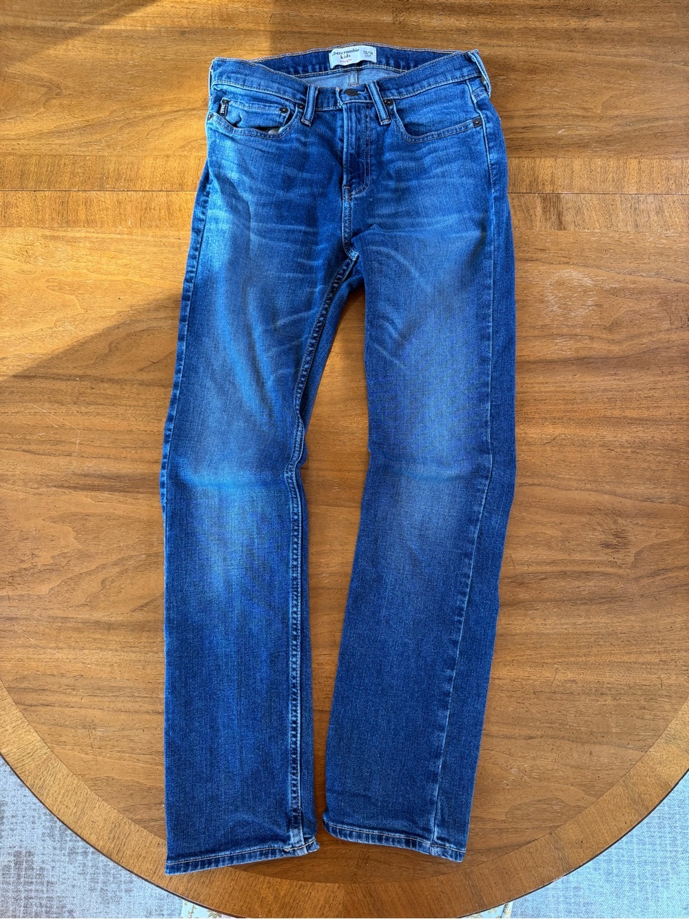 Abercrombie Kids 13/14 Slim Straight Blue Jeans